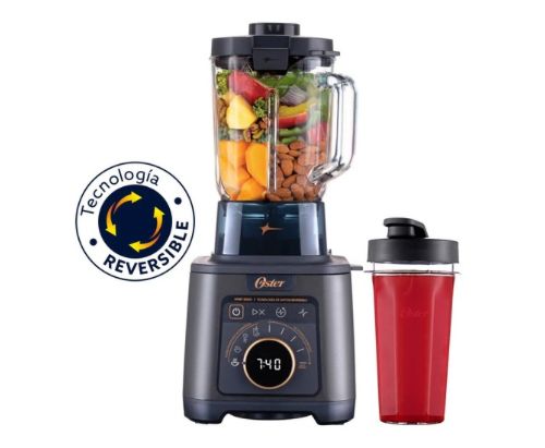 Licuadora Profesional Titan Oster 2200 W c/4 Programas , 5 Velocidades Vaso vidrio 2.5 L y Cuchilla Acero Inox. / Negra - BLSTXT-XG-013