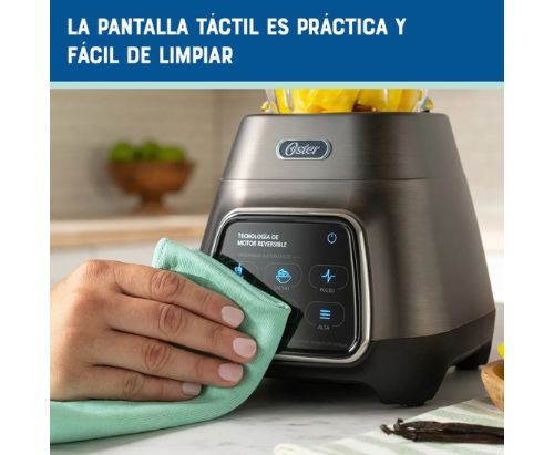 Licuadora Oster® programas aut. / Tecnología reversible y pantalla táctil / vaso BLend-N-Go BLSTPYG1312XBG