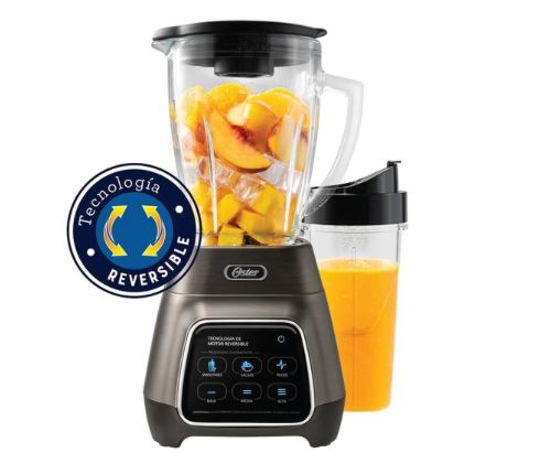 Licuadora Oster® programas aut. / Tecnología reversible y pantalla táctil / vaso BLend-N-Go BLSTPYG1312XBG