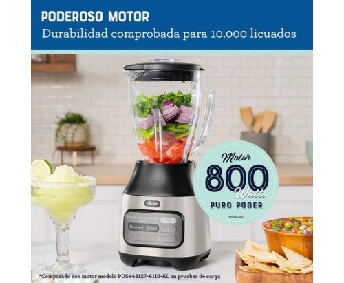 Licuadora Oster® tecnología reversible / 2 programas aut. / 3 velocidades + pulso BLSTPEG-NRT
