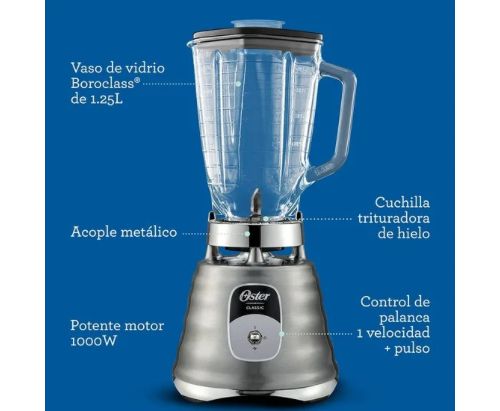 Licuadora clásica Oster® roja con motor reversible BLSTBESTR