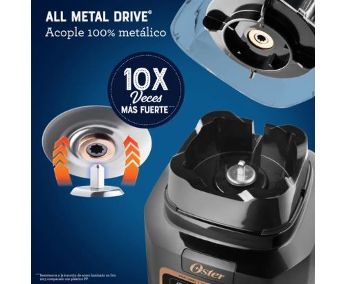 Licuadora Oster Profesional XTREME MIX, Programas Aut. iBLEND - Velocidad MAX CRUSH - Vaso de Tritan 2 L / Negro - BLSTXPT-BW
