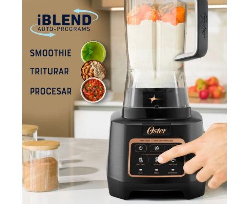 Licuadora Oster Profesional XTREME MIX, Programas Aut. iBLEND - Velocidad MAX CRUSH - Vaso de Tritan 2 L / Negro - BLSTXPT-BW