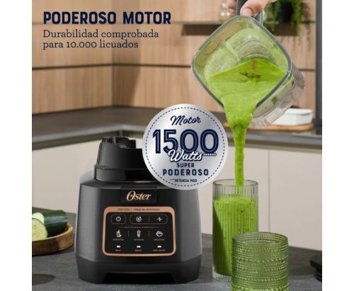 Licuadora Oster Profesional XTREME MIX, Programas Aut. iBLEND - Velocidad MAX CRUSH - Vaso de Tritan 2 L / Negro - BLSTXPT-BW
