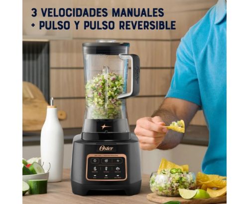 Licuadora Oster Profesional XTREME MIX, Programas Aut. iBLEND - Velocidad MAX CRUSH - Vaso de Tritan 2 L / Negro - BLSTXPT-BW
