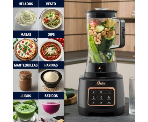 Licuadora Oster Profesional XTREME MIX, Programas Aut. iBLEND - Velocidad MAX CRUSH - Vaso de Tritan 2 L / Negro - BLSTXPT-BW