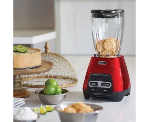 Licuadora Oster® roja / programas aut. Tecnología reversible - vaso Blend-N-Go BLSTPYG1310RBG