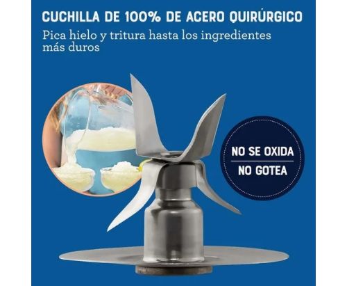 Licuadora Oster® - vaso de vidrio y 6 velocidades + pulso BLSTPEG-NPB