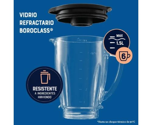 Licuadora Oster® con vaso de vidrio y dos velocidades más pulso BLSTKAGRPB