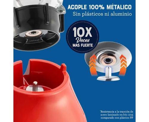 Licuadora Oster® con vaso de vidrio y dos velocidades más pulso BLSTKAGRPB