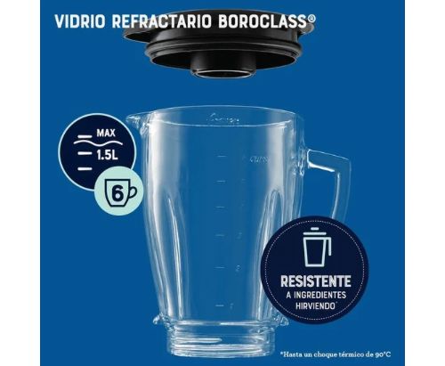 Licuadora clásica Oster® negra con interruptor de palanca BLSTBPST013