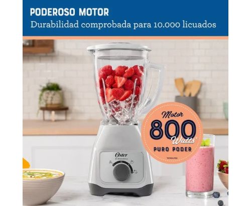 Licuadora Oster® con vaso de plástico y control de perilla BLSTKAPWRD
