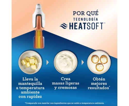 Batidora de mano Oster® tecnología HeatSoft™ FPSTHMAMR