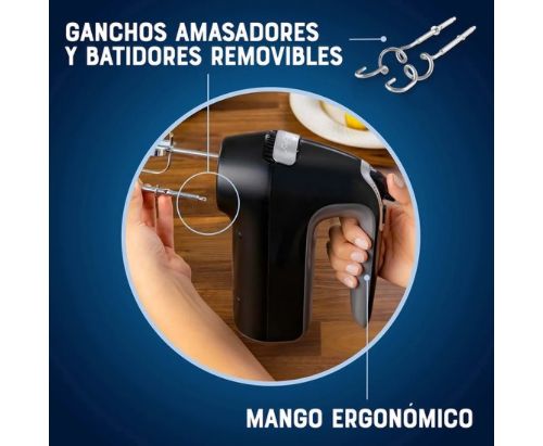 Batidora de mano Oster® 7 velocidades + función turbo FPSTHM360B