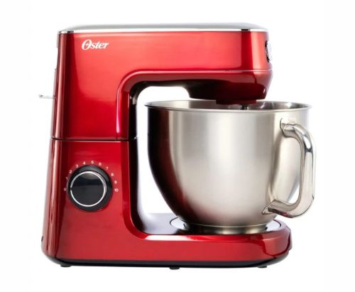 Oster Batidora Planetaria con 10 Velocidades, Tazón de 5.2 Litros de capacidad y Potente Motor de 1000 Watts, Color Rojo, FPSTSMPL3R-013
