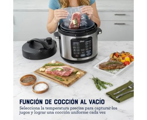 Oster® Multiolla Turbo, 5.7L de Capacidad, con 14 Funciones Predeterminadas, Funcion Turbo, Recubrimiento Oster® DiamondForce, CKSTPCECT57DF