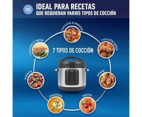 Multi-Olla rápida XL Oster® 7,5 litros y 14 funciones CKSTPCEC8801