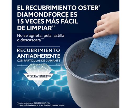 Oster Multiolla, Turbo, 5.7 L de Capacidad, Color Gris, CKSTPCECT57DF2