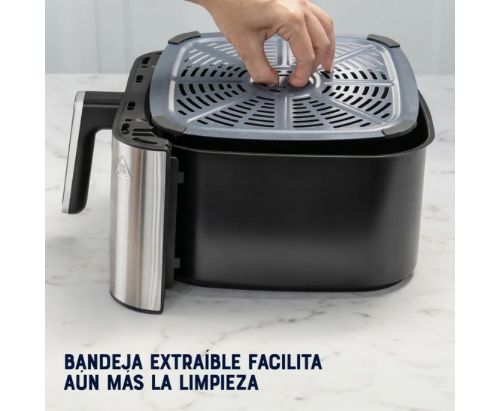 Oster® Freidora de Aire Digital, Recubrimiento Oster® DiamondForce, 7.5L de Capacidad, con 10 Programas Automáticos, CKSTAF75DSSDF