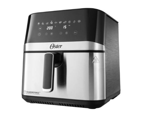 Oster® Freidora de Aire Digital, Recubrimiento Oster® DiamondForce, 7.5L de Capacidad, con 10 Programas Automáticos, CKSTAF75DSSDF