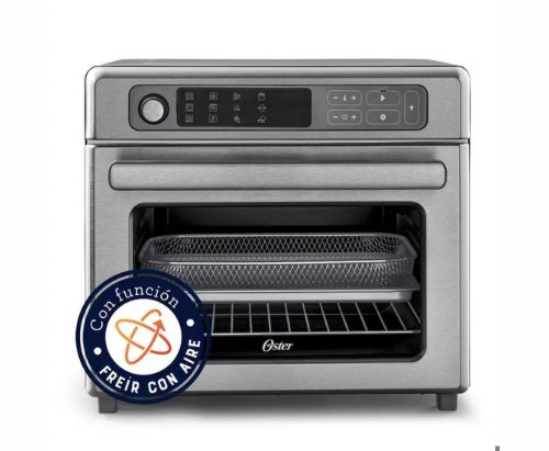 Oster® Horno con Freidora de Aire Digital, Capacidad de 22L, Revestimiento Antiadherente Interno, TSSTTVDAF1NS
