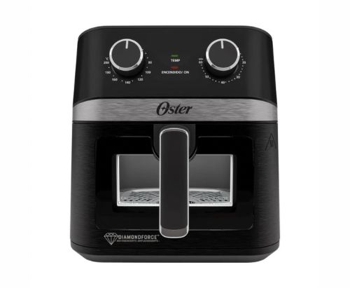 Oster® Freidora de Aire Manual, Recubrimiento Oster® DiamondForce, 4L de Capacidad, con Controles de Tiempo y Temperatura, CKSTAF401MDF