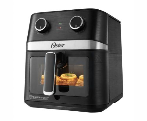 Oster® Freidora de Aire Manual, Recubrimiento Oster® DiamondForce, 4L de Capacidad, con Controles de Tiempo y Temperatura, CKSTAF401MDF
