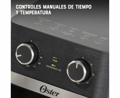 Oster® Freidora de Aire Manual, Recubrimiento Oster® DiamondForce, 4L de Capacidad, con Controles de Tiempo y Temperatura, CKSTAF401MDF