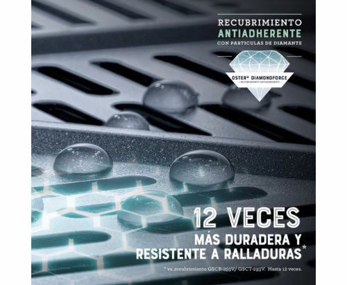Oster® Freidora de Aire Manual, Recubrimiento Oster® DiamondForce, 4L de Capacidad, con Controles de Tiempo y Temperatura, CKSTAF401MDF