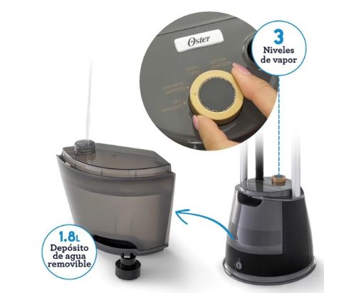 Vaporizador de pedestal Oster® vertical con tabla de soporte GCSTGS7050