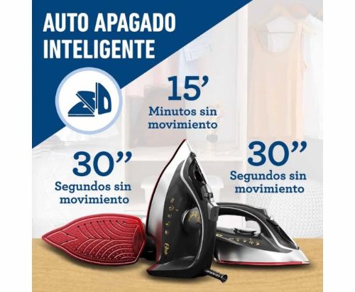 Plancha de vapor Oster® con tecnología aerocerámica GCSTAC6953