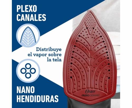 Plancha de vapor Oster® con tecnología aerocerámica GCSTAC6953