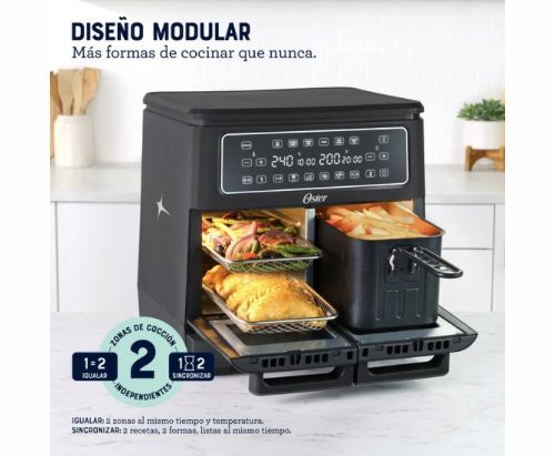 Oster Freidora de Aire, Flex, 11 L de Capacidad, Color Negro, CKSTAF11MCDDF-013