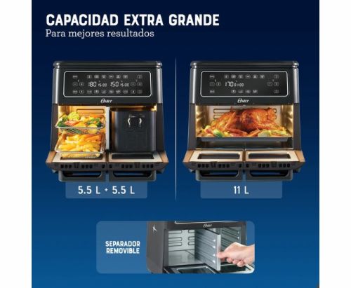 Oster Freidora de Aire, Flex, 11 L de Capacidad, Color Negro, CKSTAF11MCDDF-013