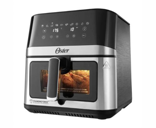 Oster® Freidora de Aire Digital, Recubrimiento Oster® DiamondForce, 7.5L de Capacidad, 10 Programas Automáticos, CKSTAF75WDSSDF