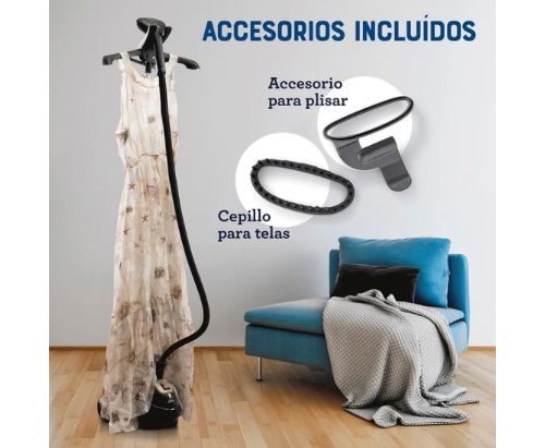 Vaporizador de Ropa Oster® de Pedestal Vertical, con Gancho 360° GCSTGS7000