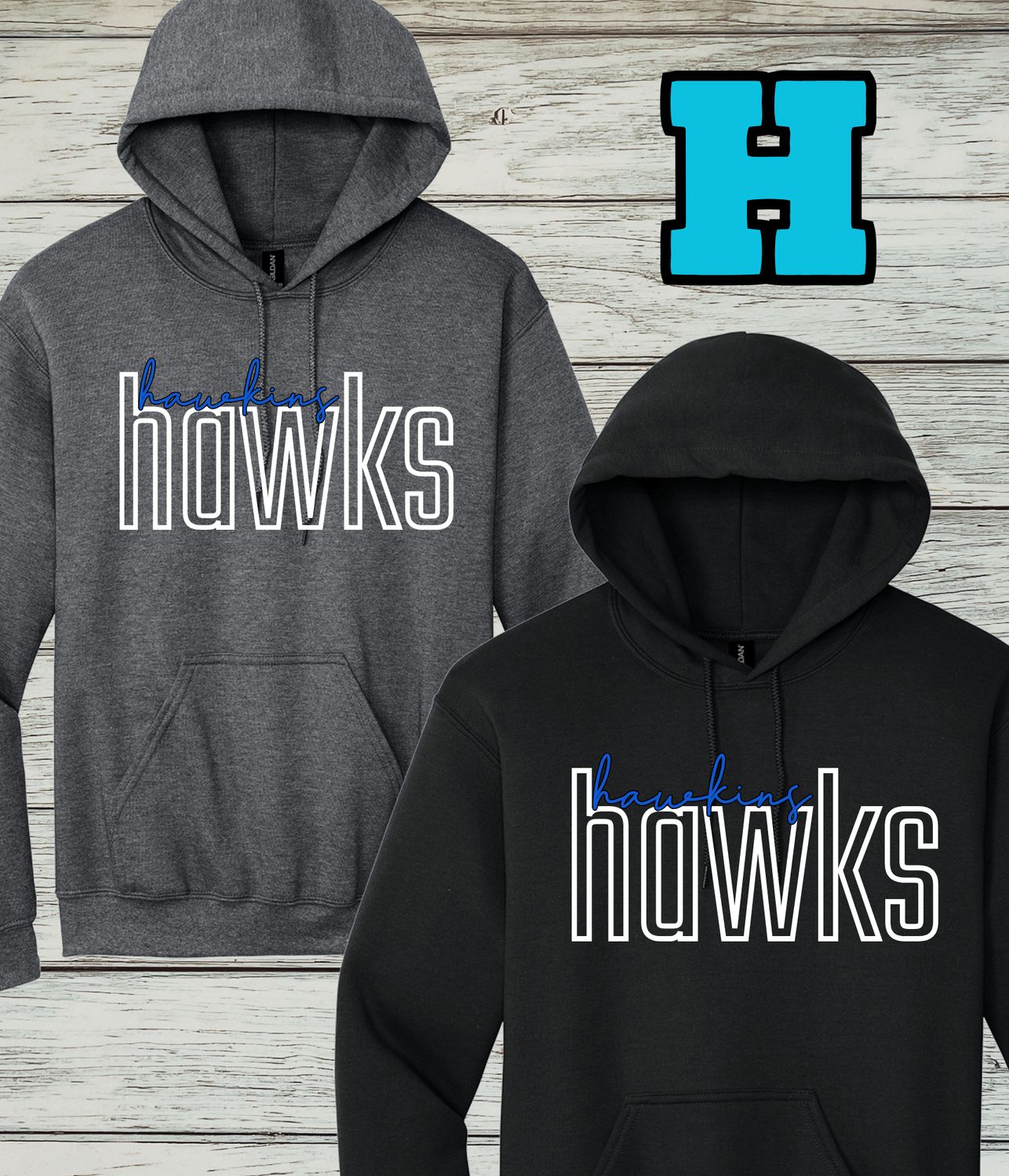 Hawkins Design H- Hoodie Sweatshirt