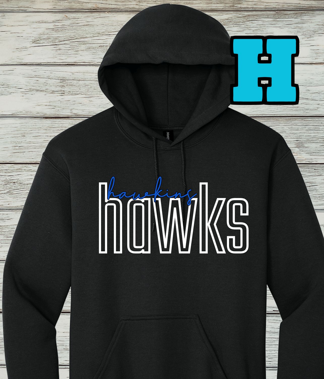 Hawkins Design H- Hoodie Sweatshirt