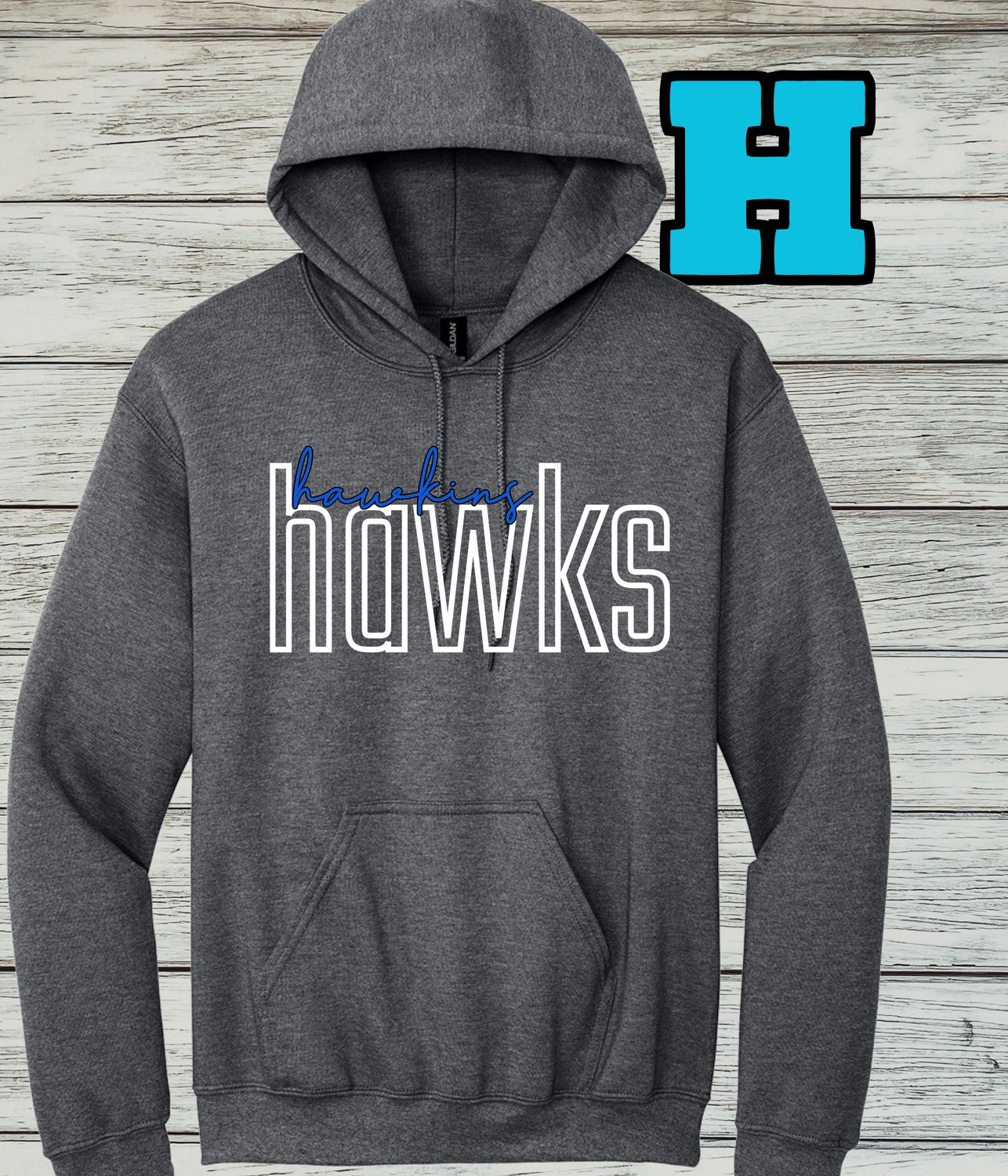 Hawkins Design H- Hoodie Sweatshirt