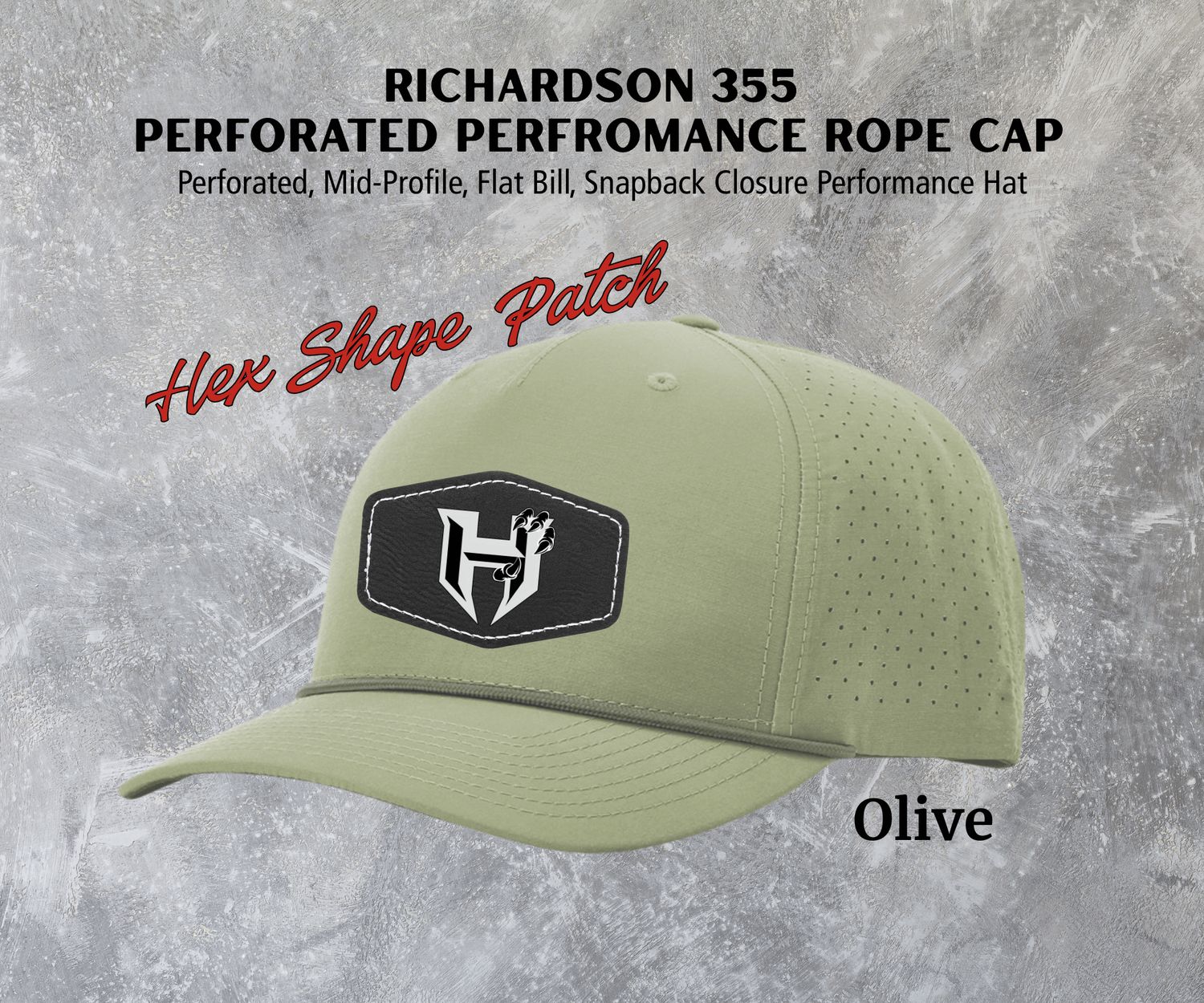 Hawkins Richardson 355 Laser Perforated Performance Rope Hat