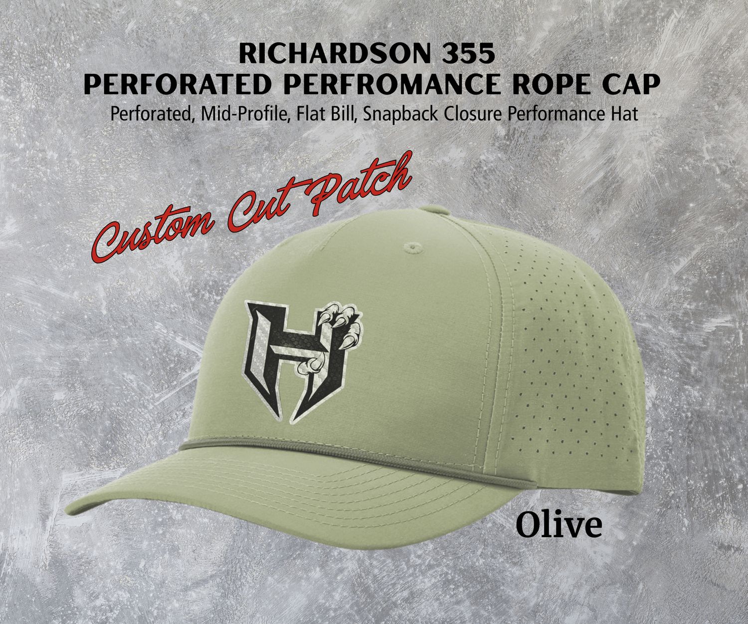 Hawkins Richardson 355 Laser Perforated Performance Rope Hat