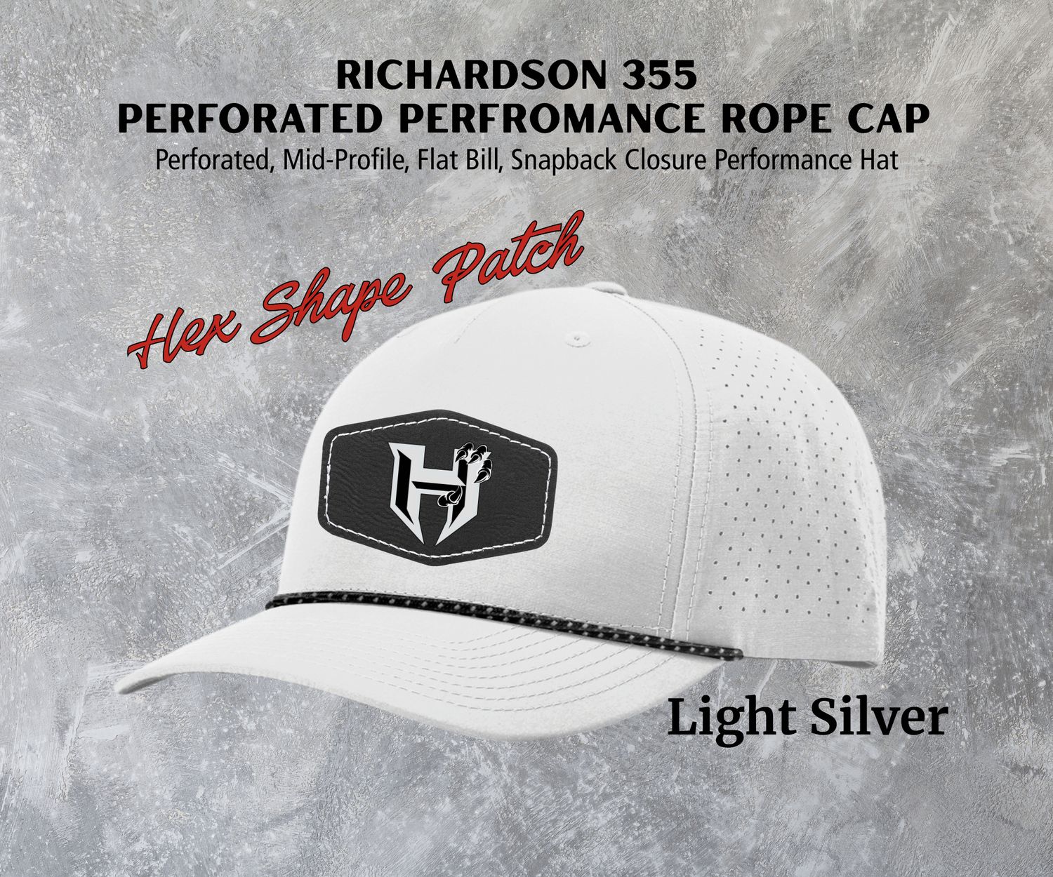 Hawkins Richardson 355 Laser Perforated Performance Rope Hat
