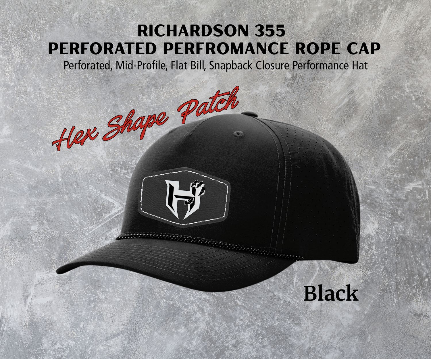 Hawkins Richardson 355 Laser Perforated Performance Rope Hat