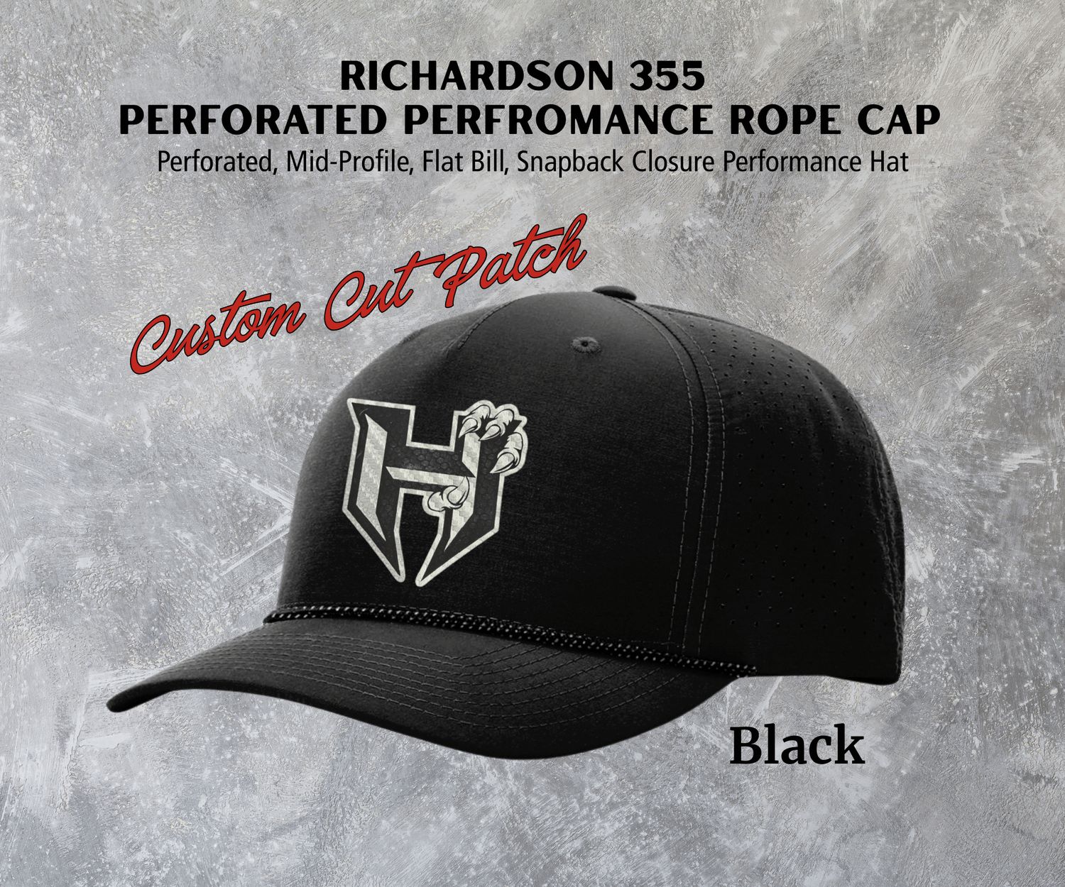 Hawkins Richardson 355 Laser Perforated Performance Rope Hat