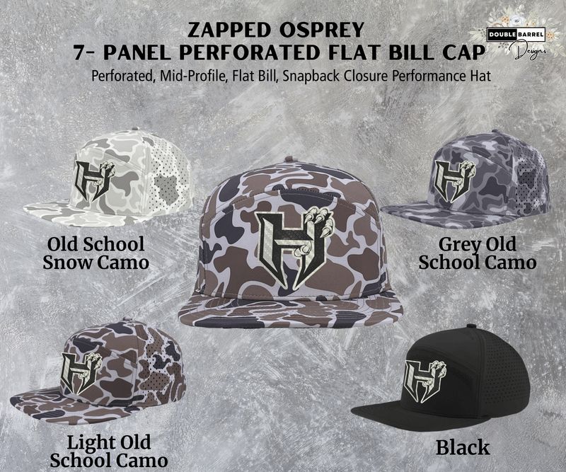 Hawkins Hats - Zapped Osprey Flat Bill Hat