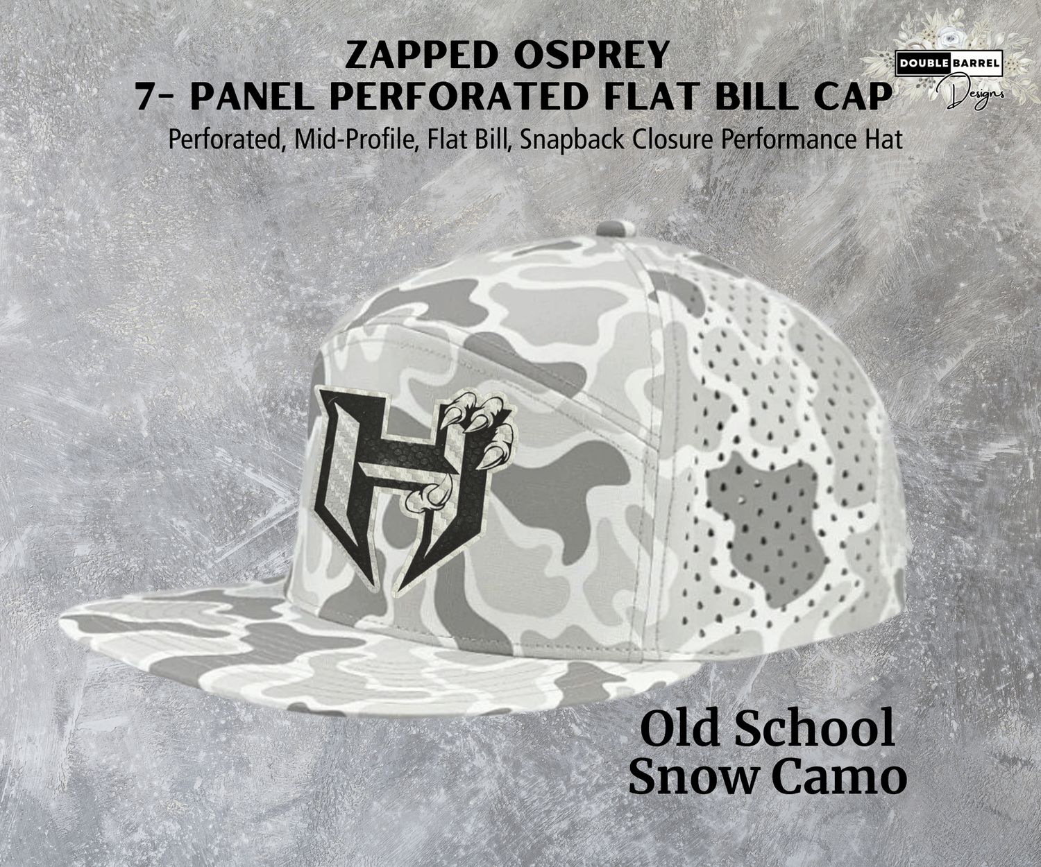 Hawkins Hats - Zapped Osprey Flat Bill Hat