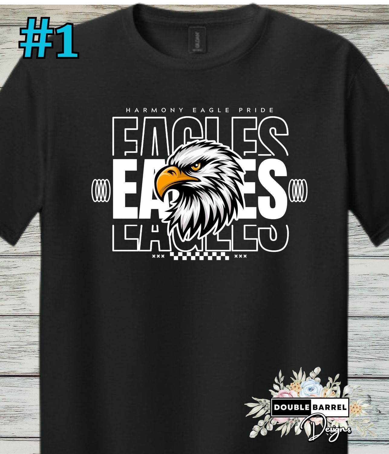 Harmony Design #1 Softstyle Short-Sleeved Cotton Tee