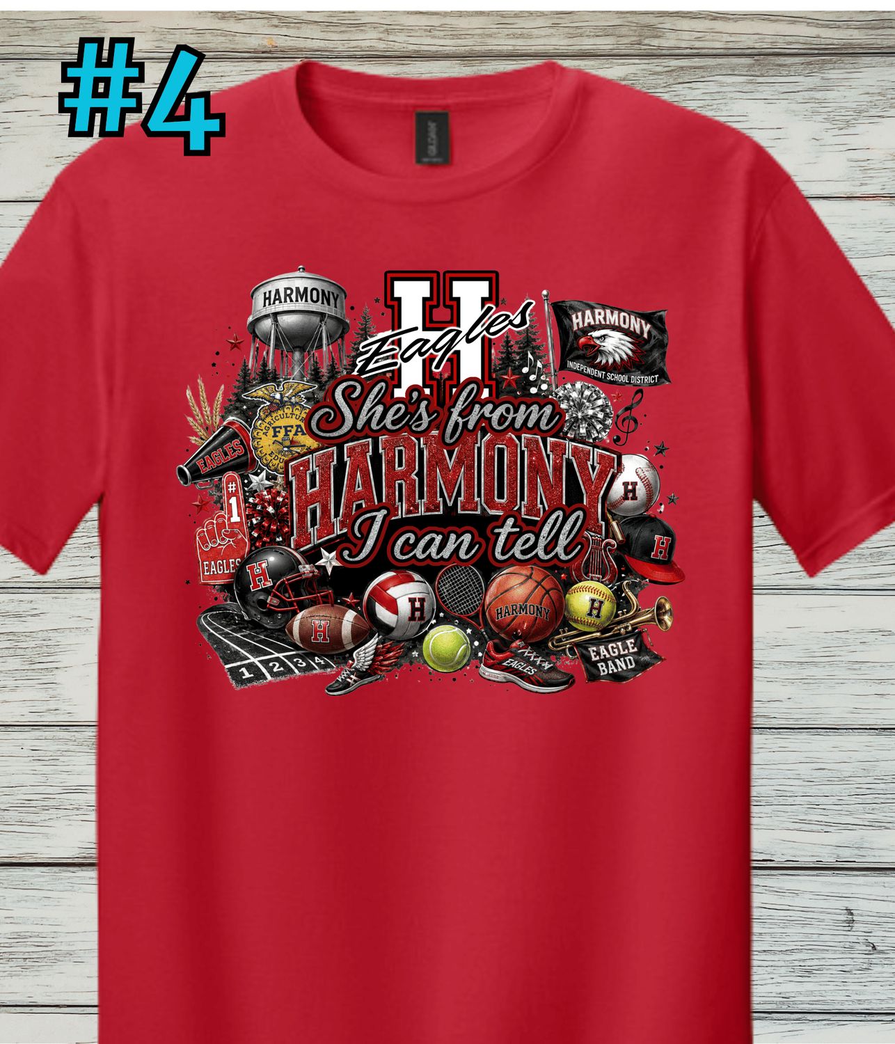 Harmony Design #4 Softstyle Short-Sleeved Tee