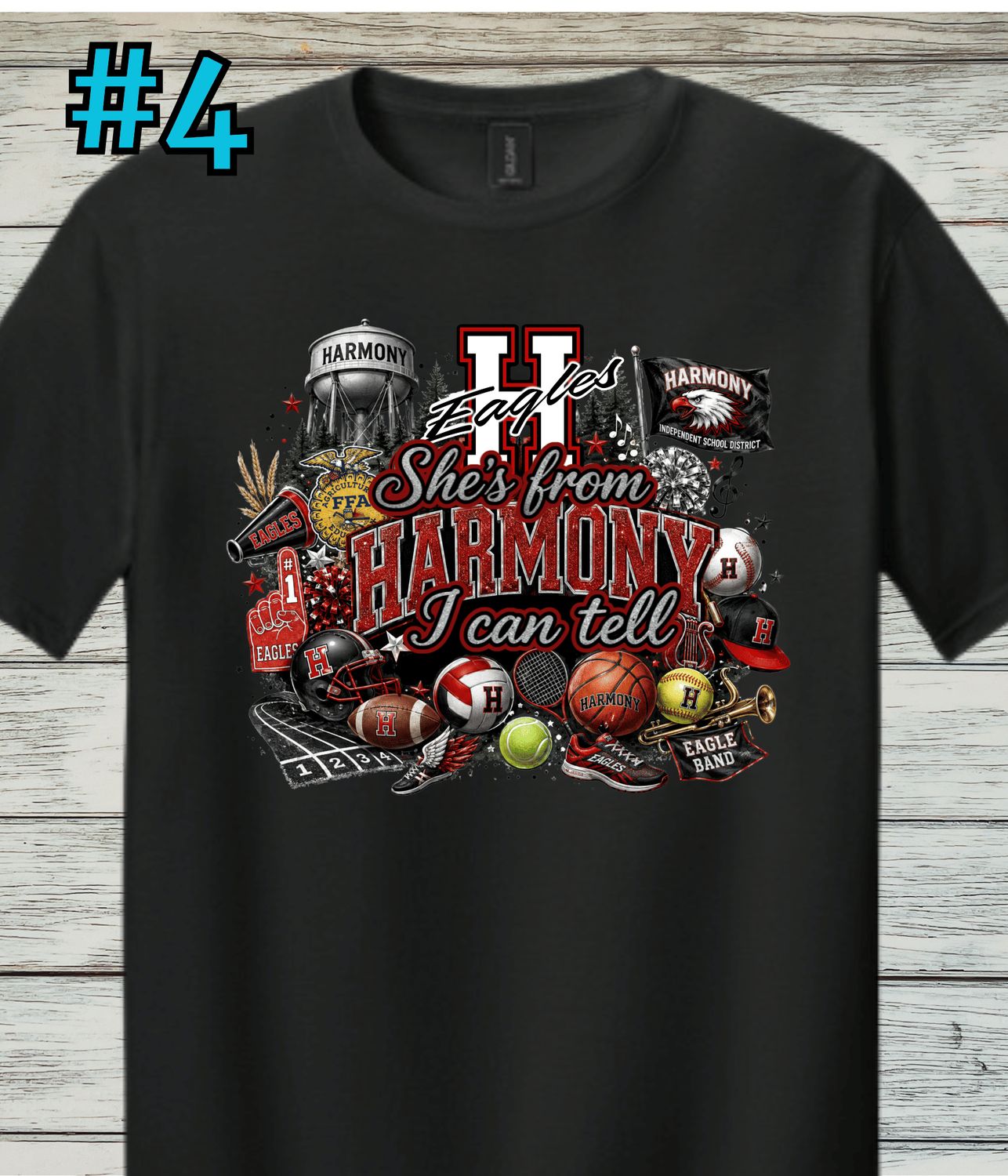 Harmony Design #4 Softstyle Short-Sleeved Tee