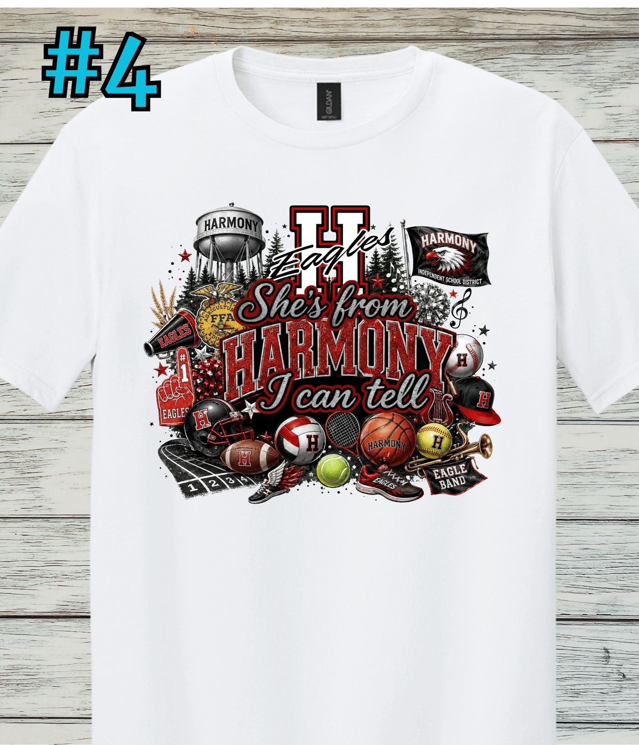 Harmony Design #4 Softstyle Short-Sleeved Tee